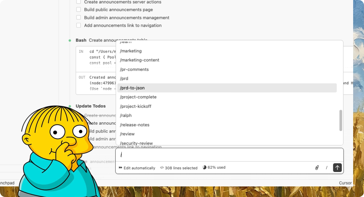 Ralph builder interface